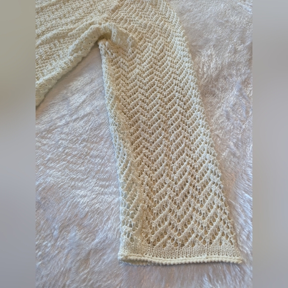 5/$25 Coldwater Creek XXL Cardigan Shrug Open Knit - Picture 4 of 8